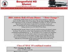 Tablet Screenshot of bergenfieldalumni.org