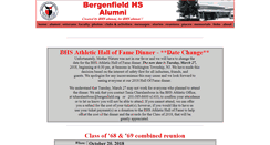 Desktop Screenshot of bergenfieldalumni.com